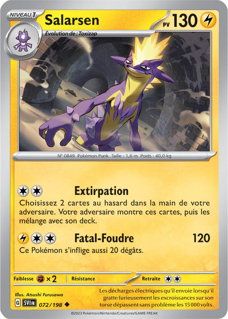 Salarsen - 072/198 - Carte Pokémon Écarlate et Violet EV01