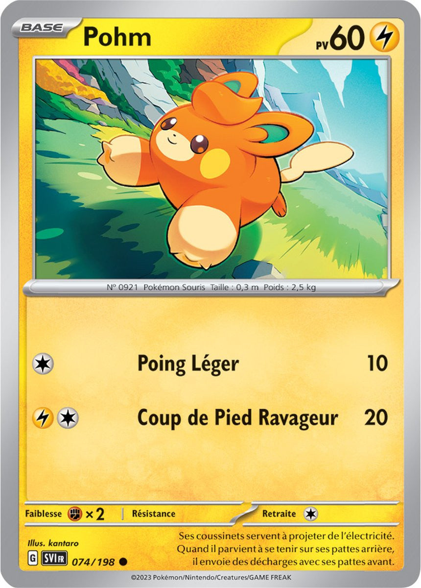 Pohm - 074/198 - Carte Pokémon Écarlate et Violet EV01 - DracauGames