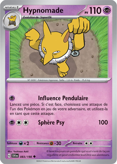 Hypnomade - 083/198 - Carte Pokémon Écarlate et Violet EV01