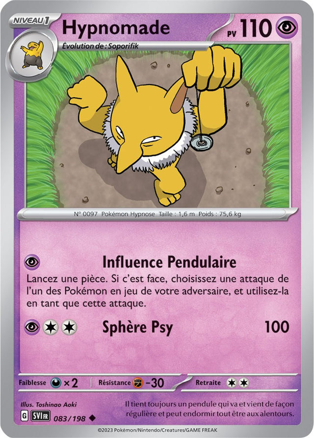 Hypnomade - 083/198 - Carte Pokémon Écarlate et Violet EV01