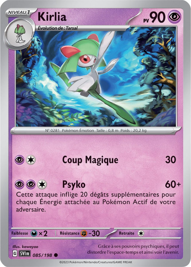 Kirlia - 085/198 - Carte Pokémon Écarlate et Violet EV01