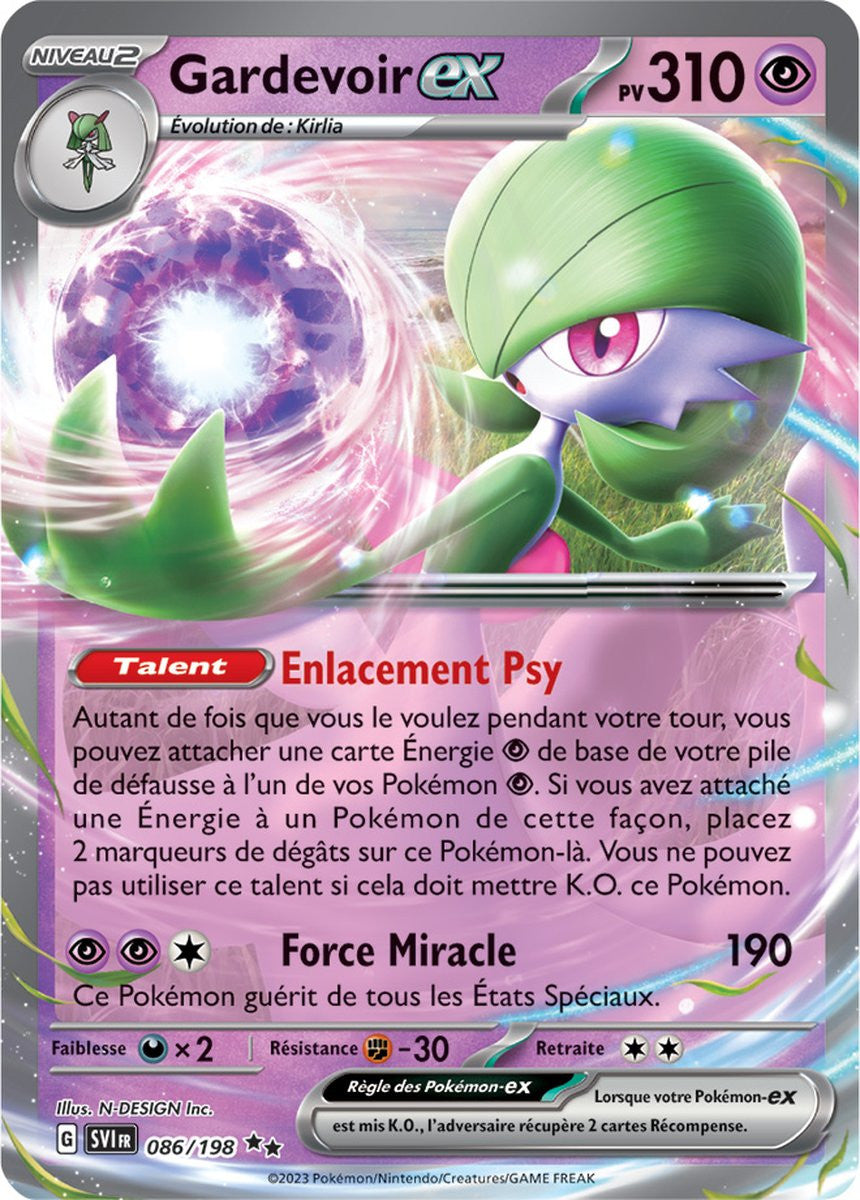 Gardevoir ex - 086/198 - Carte Pokémon Écarlate et Violet EV01