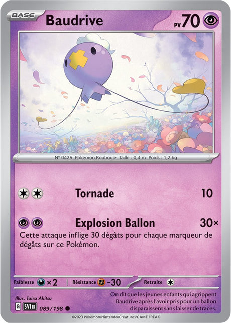 Baudrive - 089/198 - Carte Pokémon Écarlate et Violet EV01