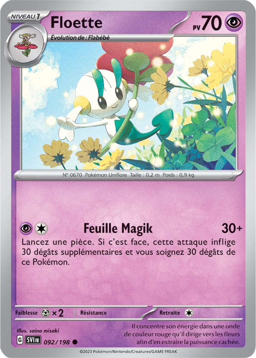 Floette - 092/198 - Carte Pokémon Écarlate et Violet EV01