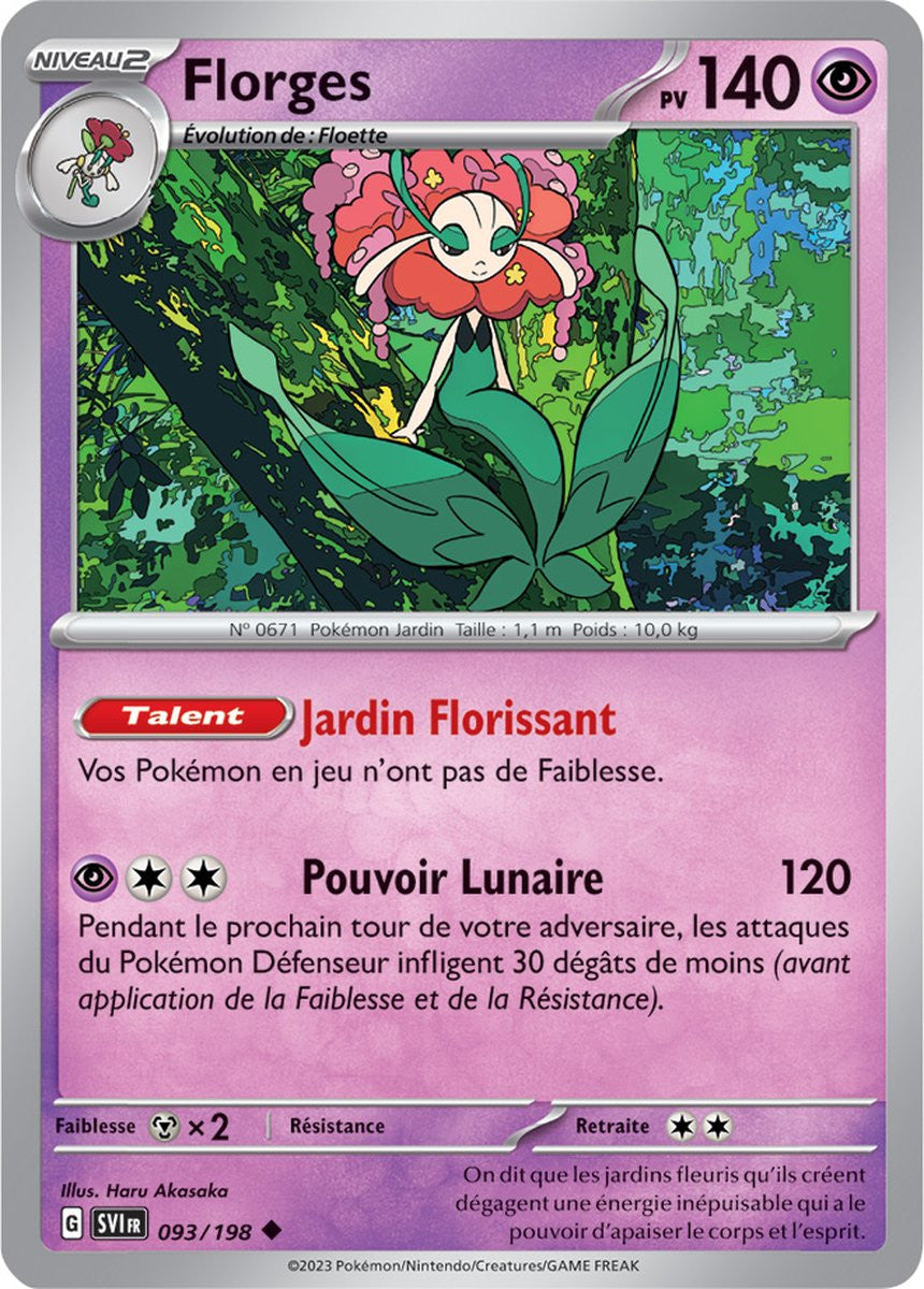 Florges - 093/198 - Carte Pokémon Écarlate et Violet EV01