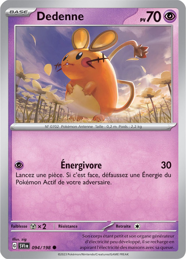 Dedenne - 094/198 - Carte Pokémon Écarlate et Violet EV01