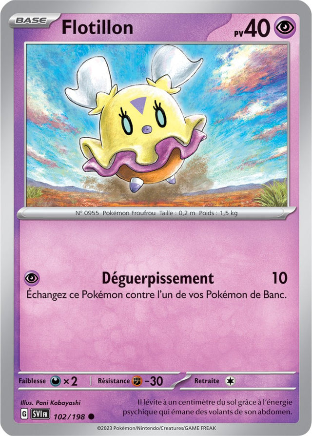 Flotillon - 102/198 - Carte Pokémon Écarlate et Violet EV01