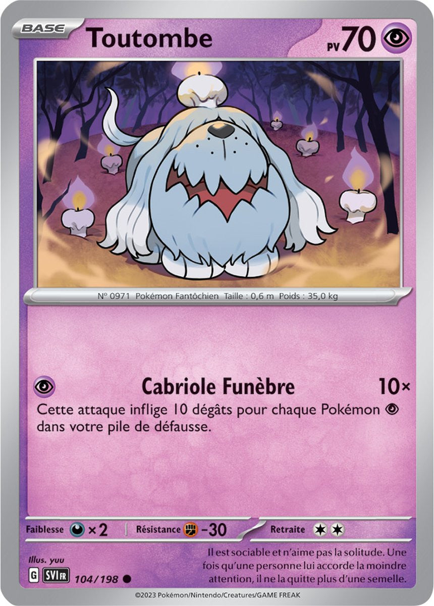 Toutombe - 104/198 - Carte Pokémon Écarlate et Violet EV01