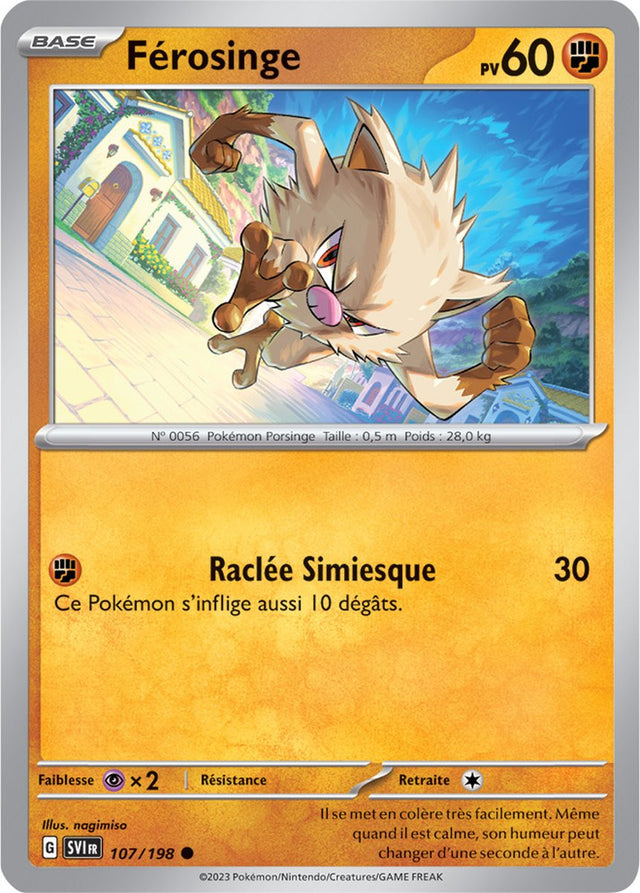 Férosinge - 107/198 - Carte Pokémon Écarlate et Violet EV01