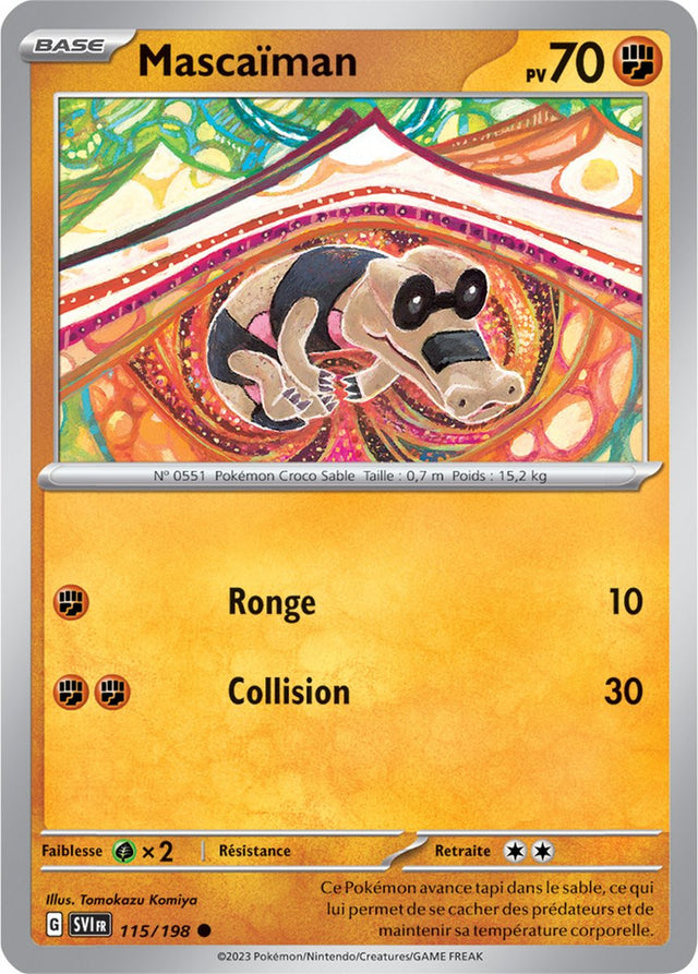 Mascaïman - 115/198 - Carte Pokémon Écarlate et Violet EV01