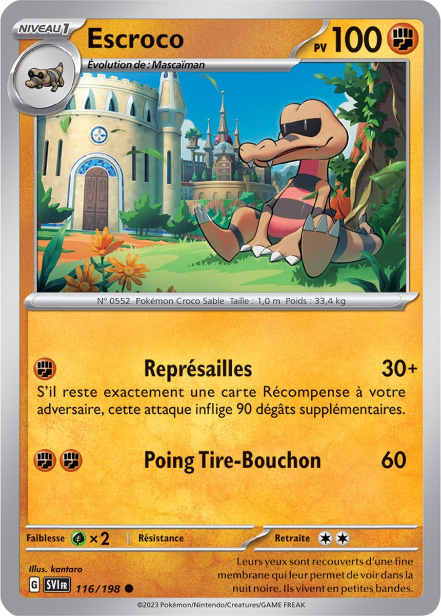Escroco - 116/198 - Carte Pokémon Écarlate et Violet EV01