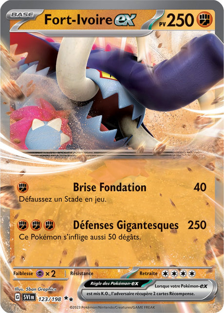 Fort-Ivoire ex - 123/198 - Carte Pokémon Écarlate et Violet EV01