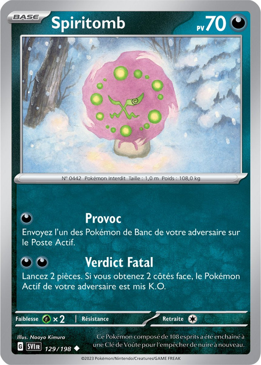 Spiritomb - 129/198 - Carte Pokémon Écarlate et Violet EV01