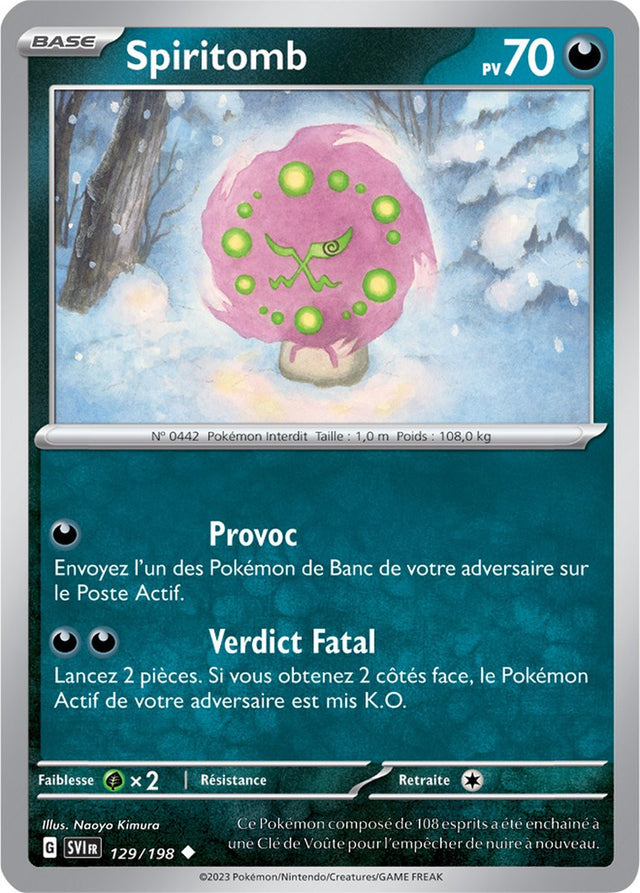 Spiritomb - 129/198 - Carte Pokémon Écarlate et Violet EV01