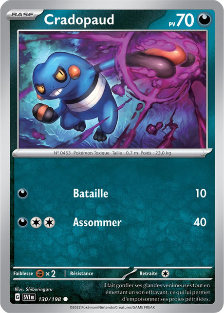 Cradopaud - 130/198 - Carte Pokémon Écarlate et Violet EV01