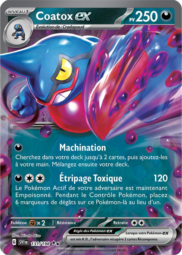 Coatox ex - 131/198 - Carte Pokémon Écarlate et Violet EV01