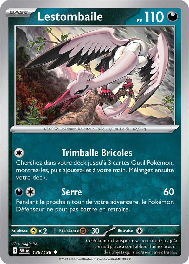 Lestombaile - 138/198 - Carte Pokémon Écarlate et Violet EV01