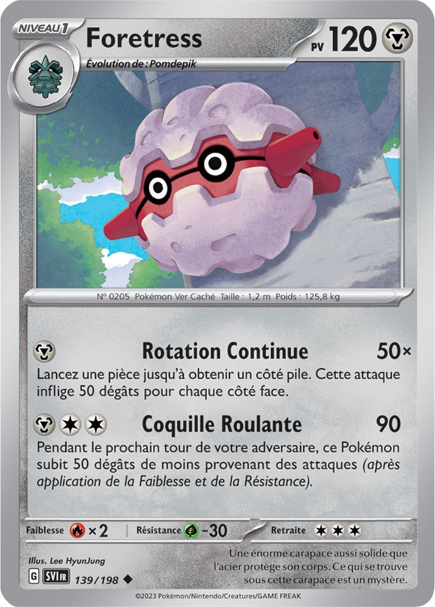 Foretress - 139/198 - Carte Pokémon Écarlate et Violet EV01