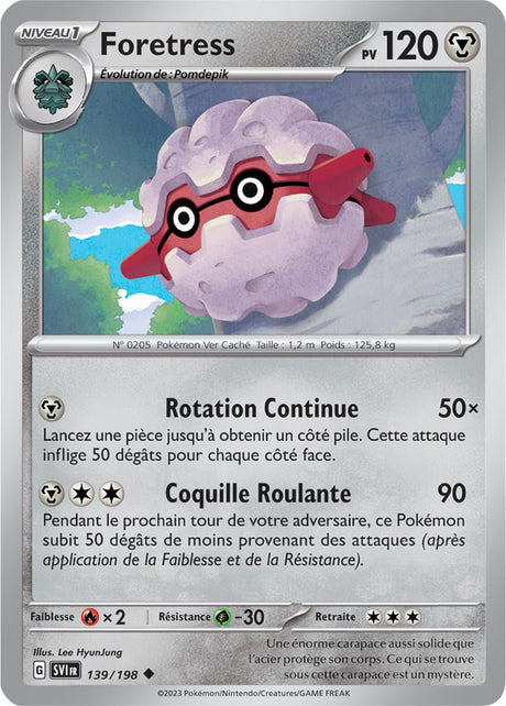 Foretress - 139/198 - Carte Pokémon Écarlate et Violet EV01