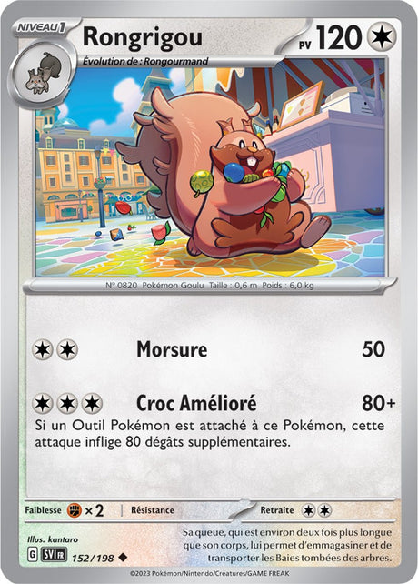 Rongrigou - 152/198 - Carte Pokémon Écarlate et Violet EV01