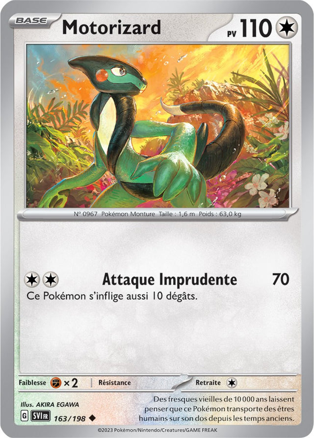 Motorizard - 163/198 - Carte Pokémon Écarlate et Violet EV01