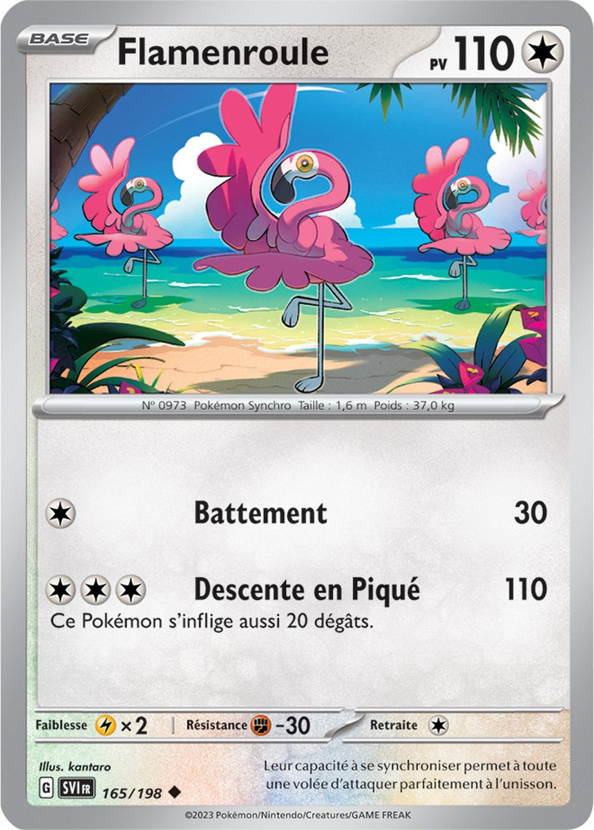 Flamenroule - 165/198 - Carte Pokémon Écarlate et Violet EV01