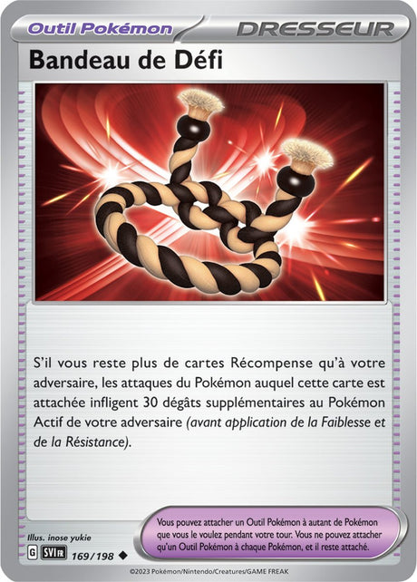 Bandeau de Défi - 169/198 - Carte Pokémon Écarlate et Violet EV01