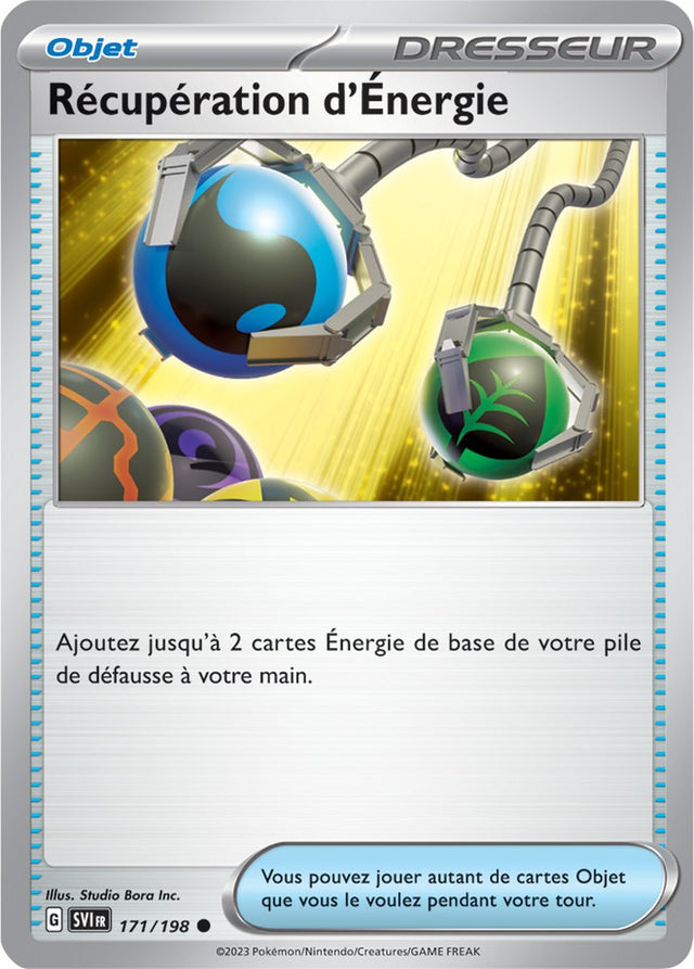Récupération d'Énergie - 171/198 - Carte Pokémon Écarlate et Violet EV01