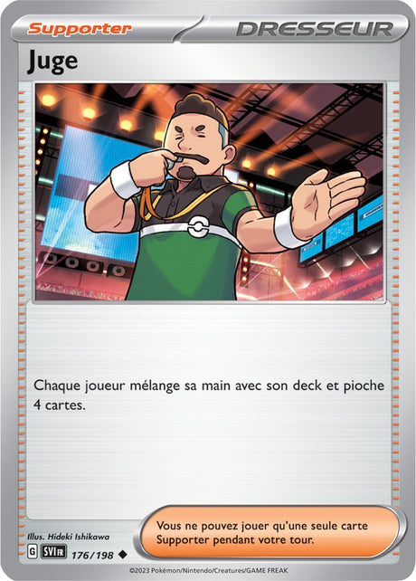 Juge - 176/198 - Carte Pokémon Écarlate et Violet EV01