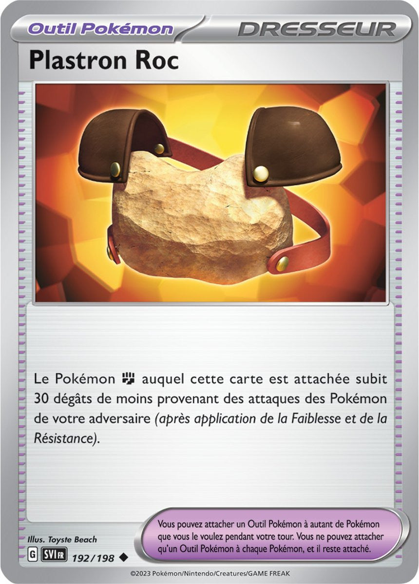 Plastron Roc - 192/198 - Carte Pokémon Écarlate et Violet EV01