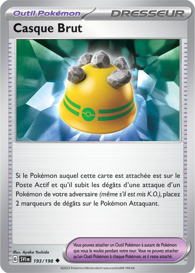 Casque Brut - 193/198 - Carte Pokémon Écarlate et Violet EV01