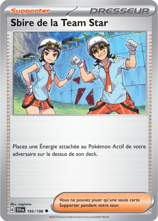 Sbire de la Team Star - 195/198 - Carte Pokémon Écarlate et Violet EV01