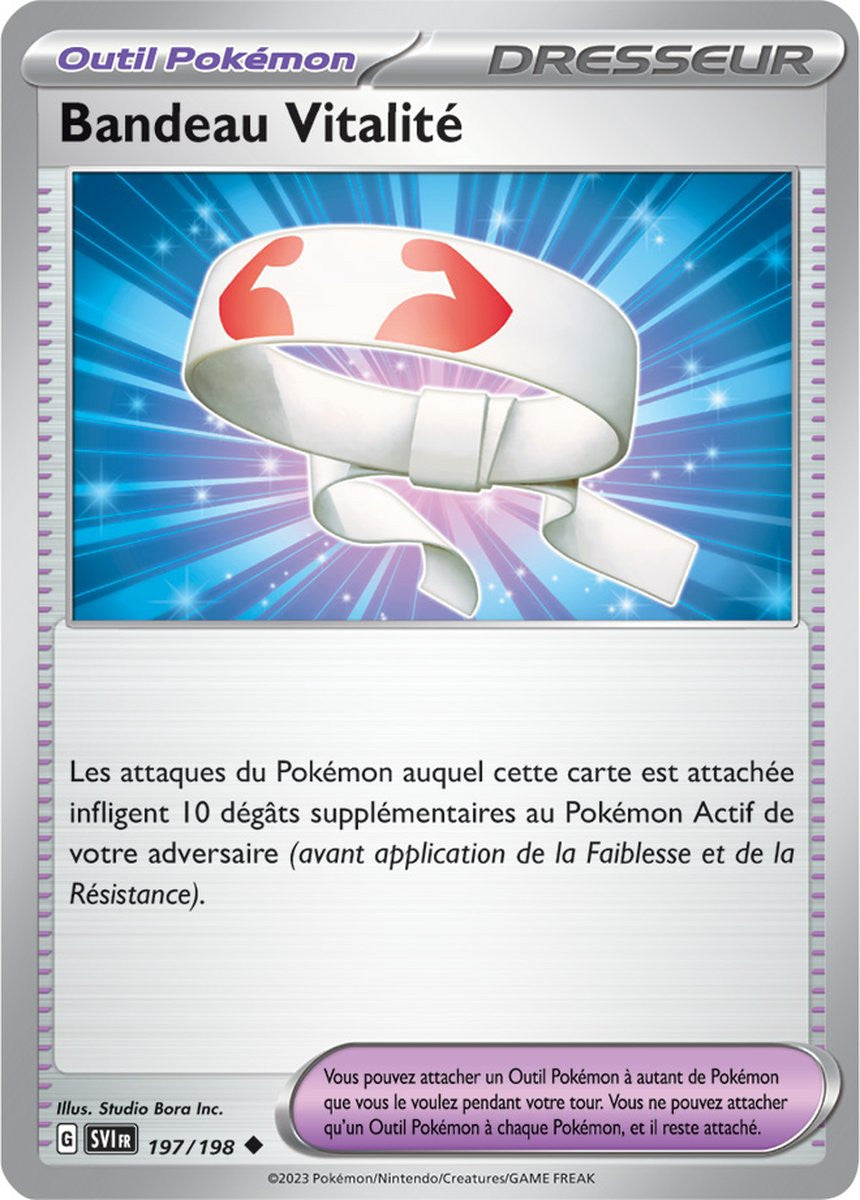 Bandeau Vitalité - 197/198 - Carte Pokémon Écarlate et Violet EV01