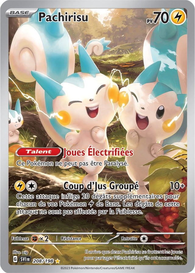 Pachirisu - 208/198 - Carte Pokémon Écarlate et Violet EV01