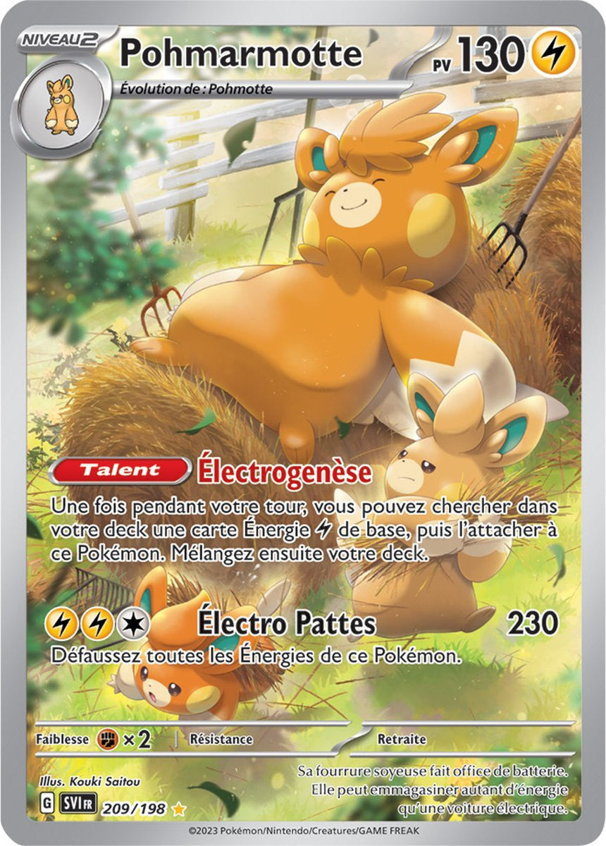 Pohmarmotte - 209/198 - Carte Pokémon Écarlate et Violet EV01