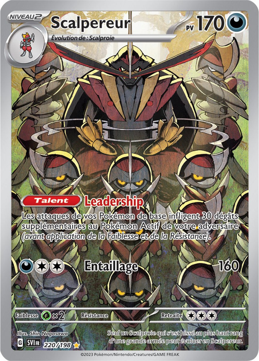 Scalpereur - 220/198 - Carte Pokémon Écarlate et Violet EV01