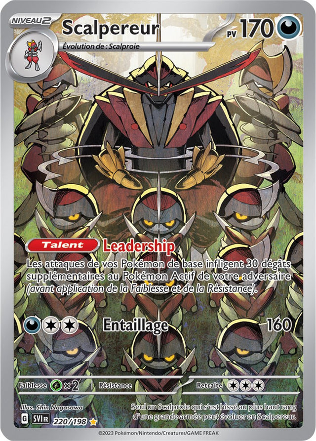 Scalpereur - 220/198 - Carte Pokémon Écarlate et Violet EV01