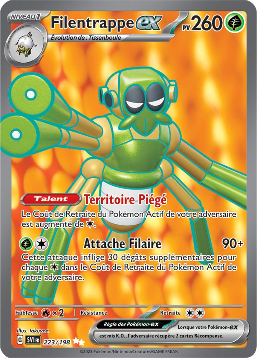 Filentrappe ex - 223/198 - Carte Pokémon Écarlate et Violet EV01