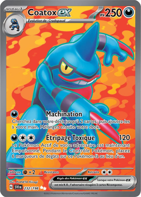 Coatox ex - 232/198 - Carte Pokémon Écarlate et Violet EV01
