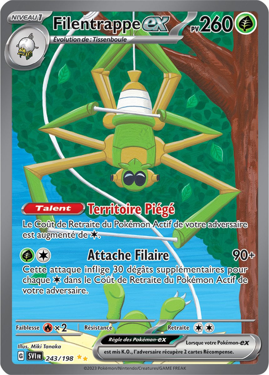 Filentrappe ex - 243/198 - Carte Pokémon Écarlate et Violet EV01