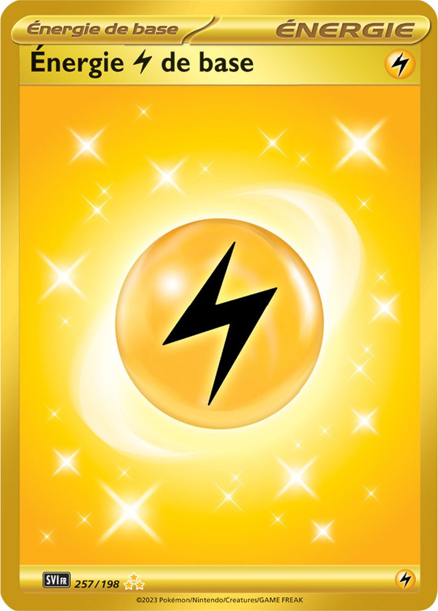 Énergie Électrique - 257/198 - Carte Pokémon Écarlate et Violet EV01