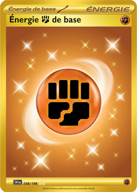 Énergie Combat - 258/198 - Carte Pokémon Écarlate et Violet EV01