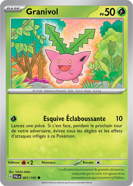 Granivol - 001/193 - Carte Pokémon Évolutions à Paldea EV02