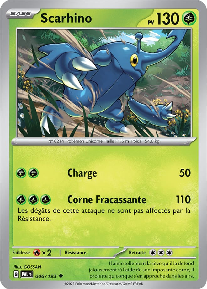 Scarhino - 006/193 - Carte Pokémon Évolutions à Paldea EV02