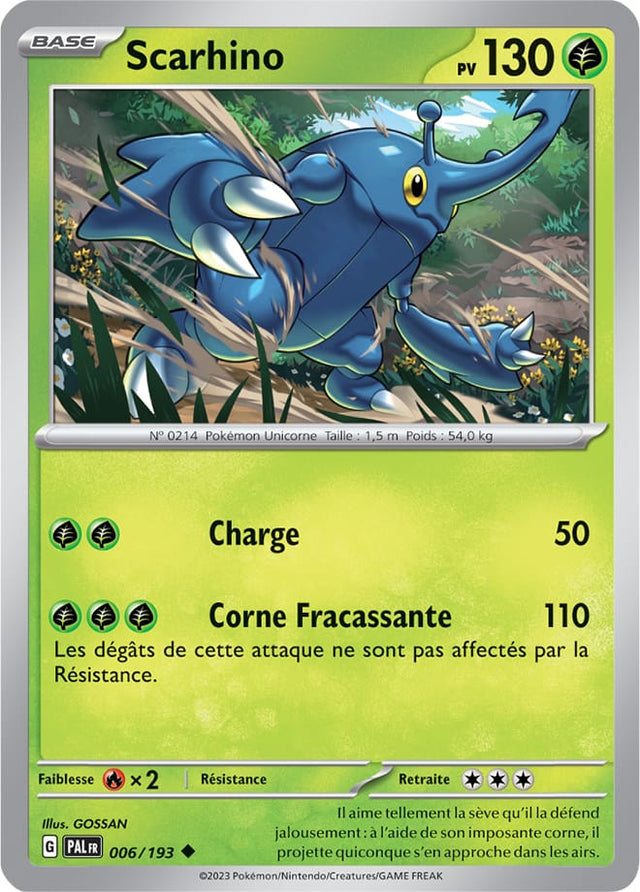 Scarhino - 006/193 - Carte Pokémon Évolutions à Paldea EV02