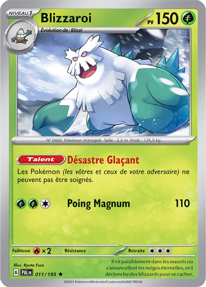 Blizzaroi - 011/193 - Carte Pokémon Évolutions à Paldea EV02