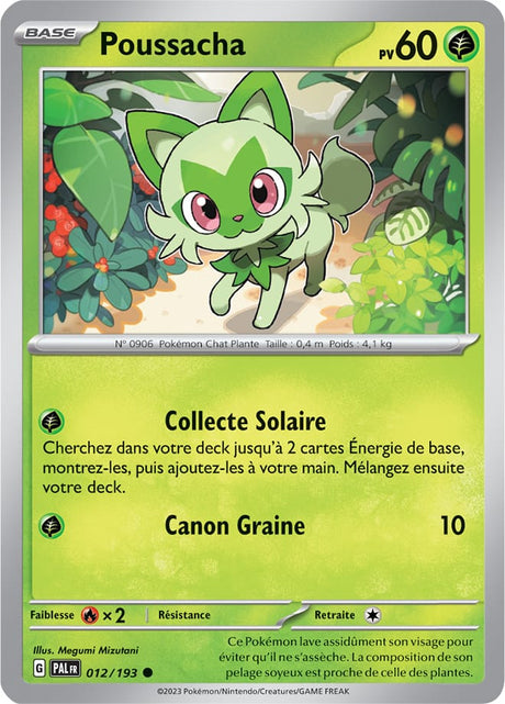 Poussacha - 012/193 - Carte Pokémon Évolutions à Paldea EV02