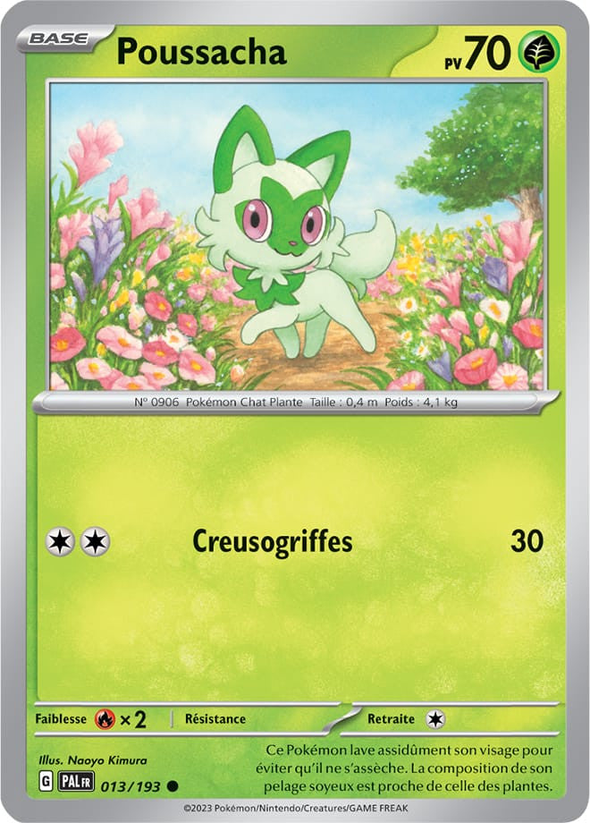 Poussacha - 013/193 - Carte Pokémon Évolutions à Paldea EV02