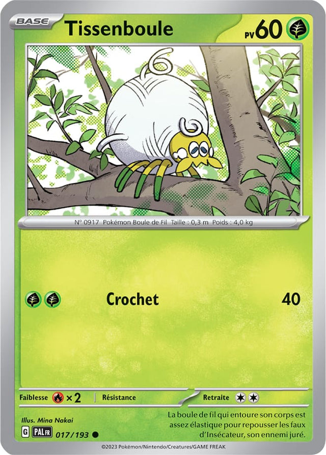 Tissenboule - 017/193 - Carte Pokémon Évolutions à Paldea EV02