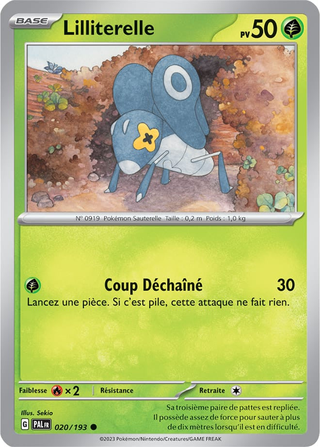 Lilliterelle - 020/193 - Carte Pokémon Évolutions à Paldea EV02